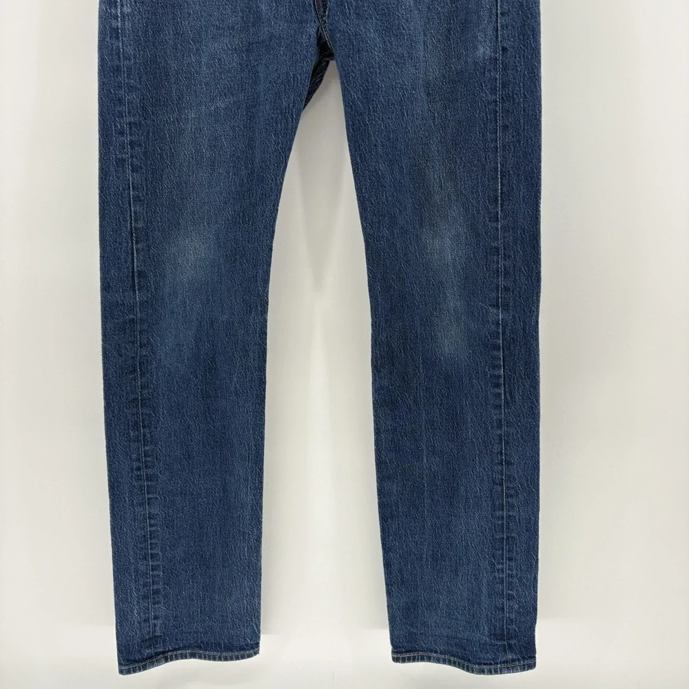 Levis 501 Jeans Mens 32x34 Fits 32X31 Blue Denim Button Fly Classic Straight